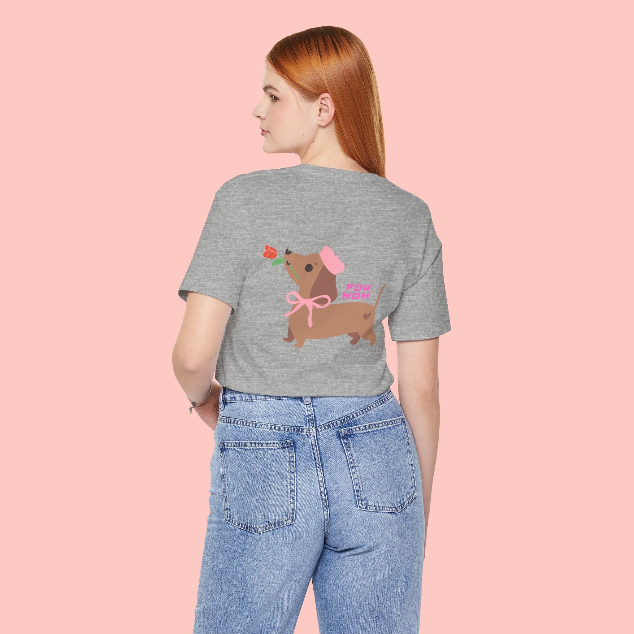Dachshund Mother's Day Tee — 'For Mom' Cute Dog Graphic Shirt