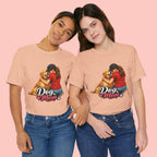 Dog Mom T-Shirt - Cute Woman Hugging Golden Retriever Tee