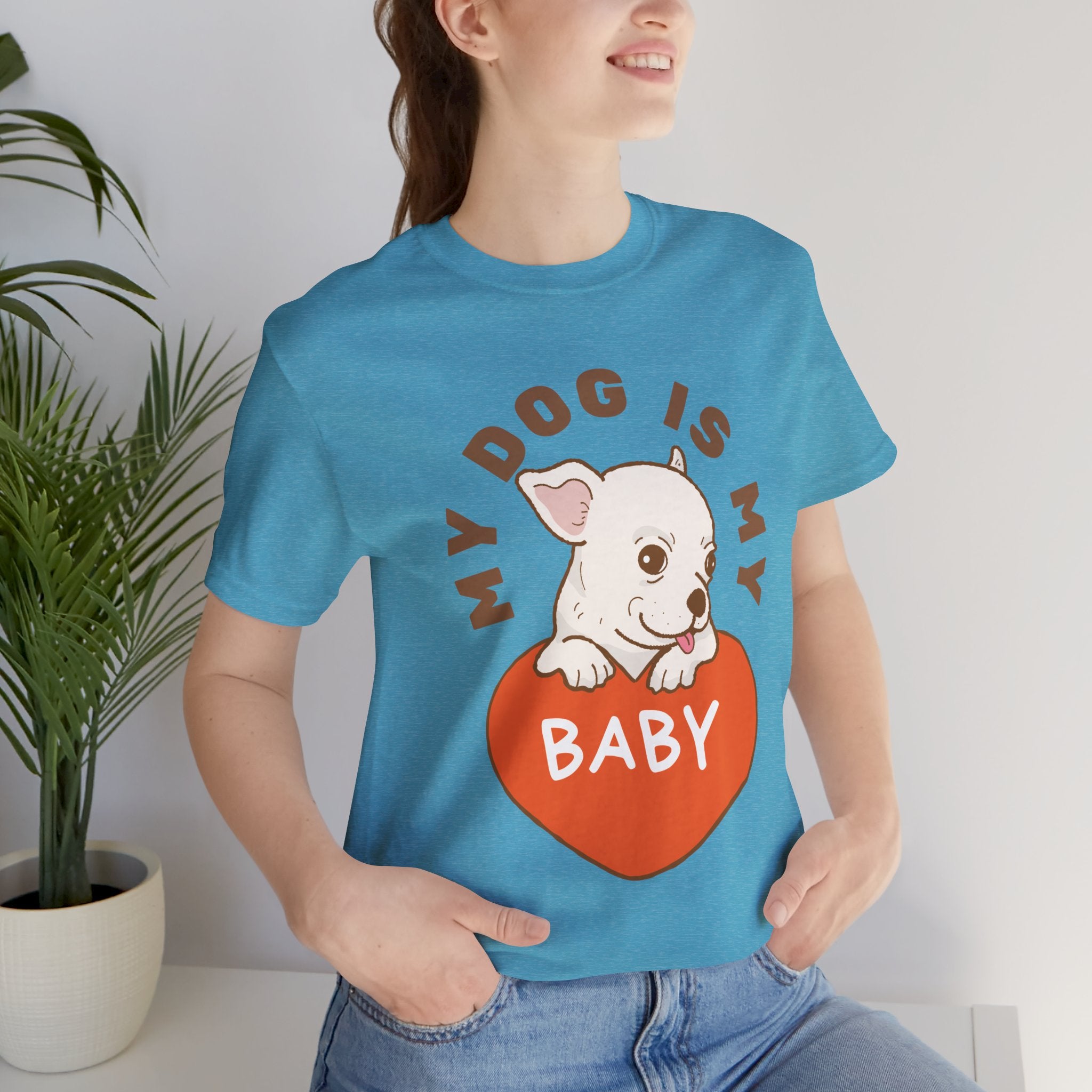 My Dog Is My Baby T-Shirt — Cute Puppy Heart Tee for Dog Lovers