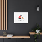 Canvas Wall Art - "Love Your Dog Like Your Baby" Pet Illustration