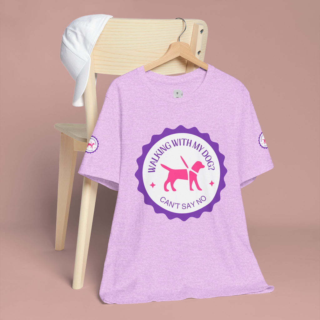 Walking With My Dogs T‑Shirt — "Can't Say No" Dog Lover Tee