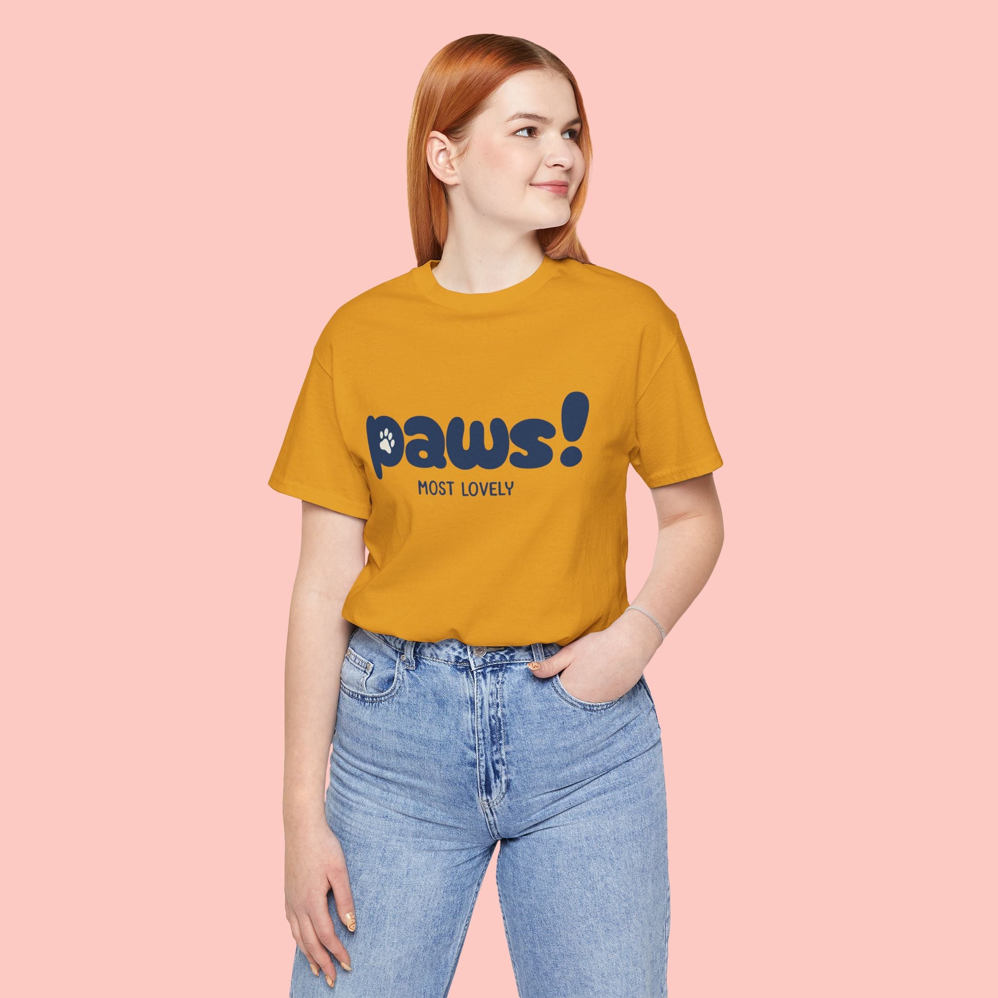 Paws! Cute Paw Print Tee — "Most Lovely" Graphic T-Shirt for Dog & Cat Lovers