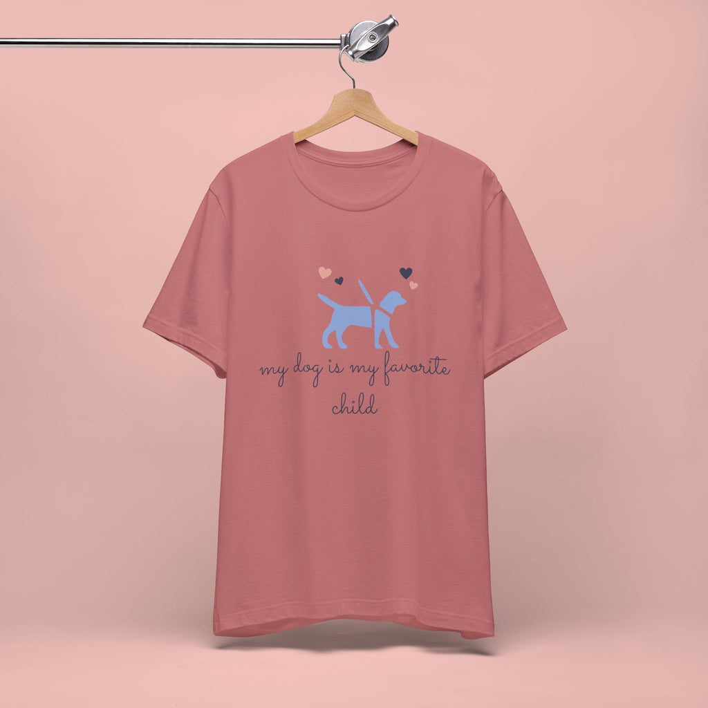 Dog Lover T‑Shirt — "My Dog Is My Favorite Child" Cute Puppy Graphic Tee
