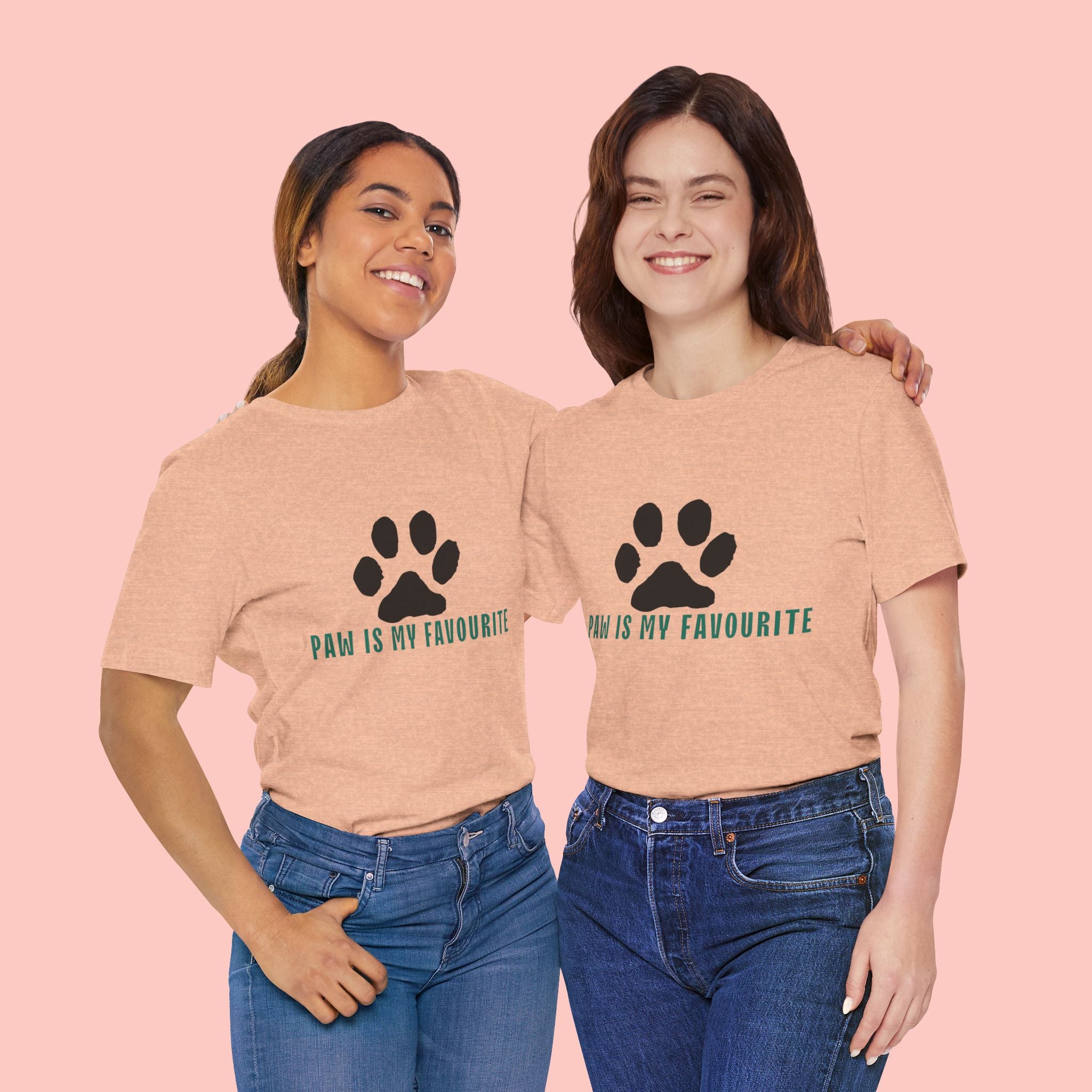 Paw Is My Favourite T‑Shirt — Dog Lover Paw Print Tee