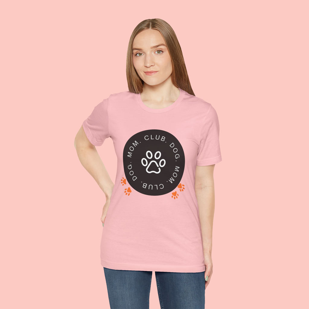 Dog Mom Club T-Shirt — Paw Print Graphic Tee for Pet Lovers