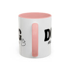 Dog Mama Accent Coffee Mug — Cute Black & White Pet Lover Gift (11/15oz)