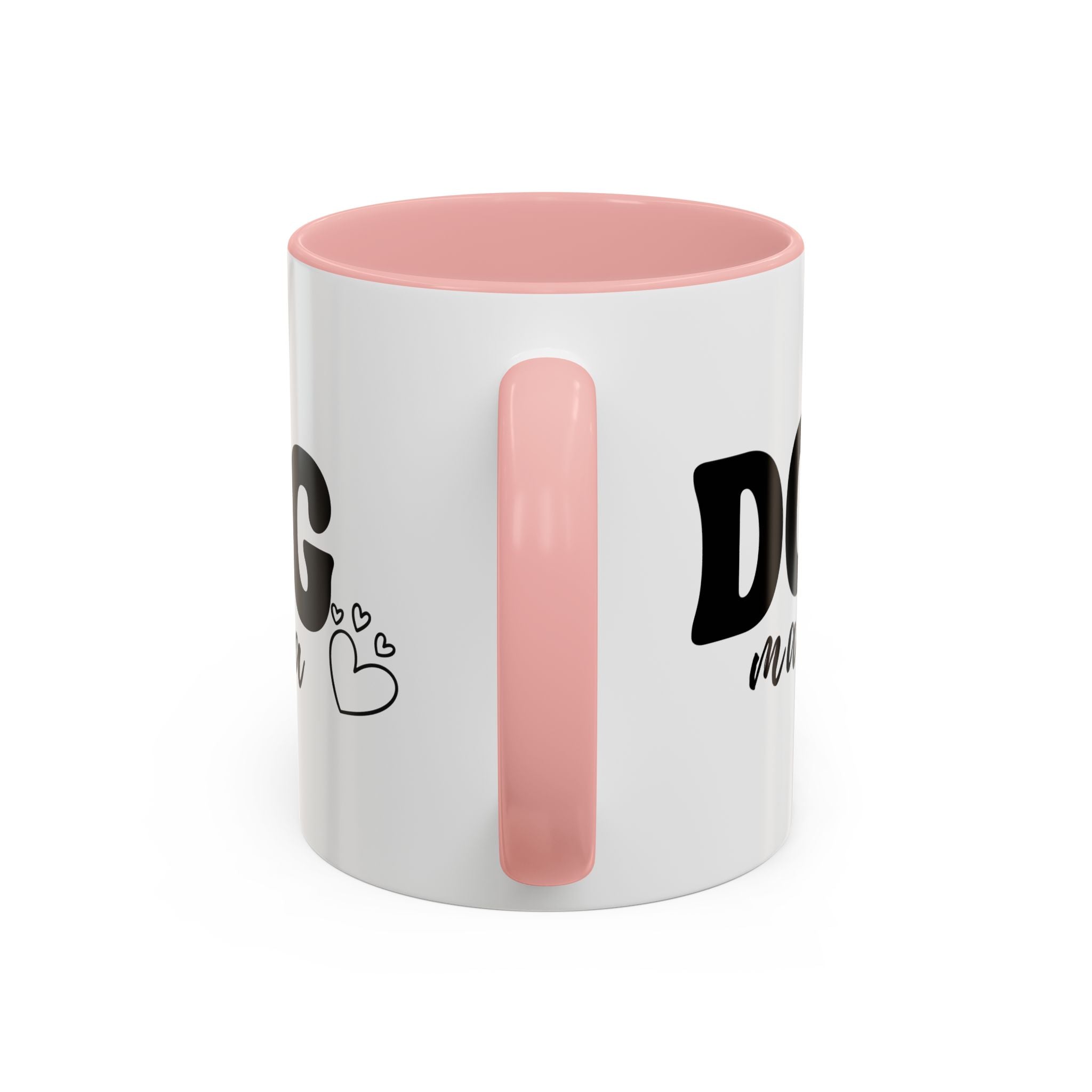 Dog Mama Accent Coffee Mug — Cute Black & White Pet Lover Gift (11/15oz)