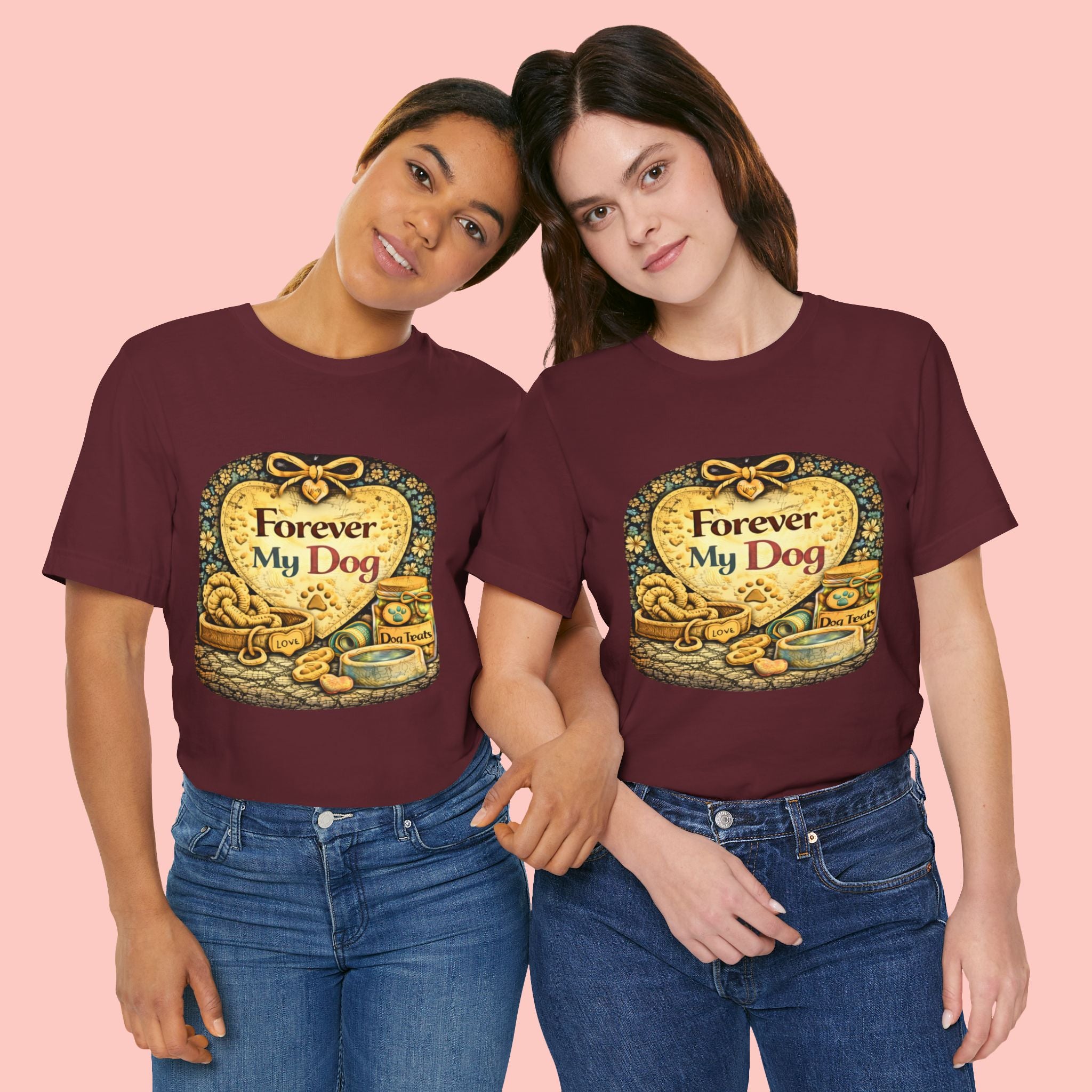 Dog T-Shirt — "Forever My Dog" Vintage Pet Lovers Tee