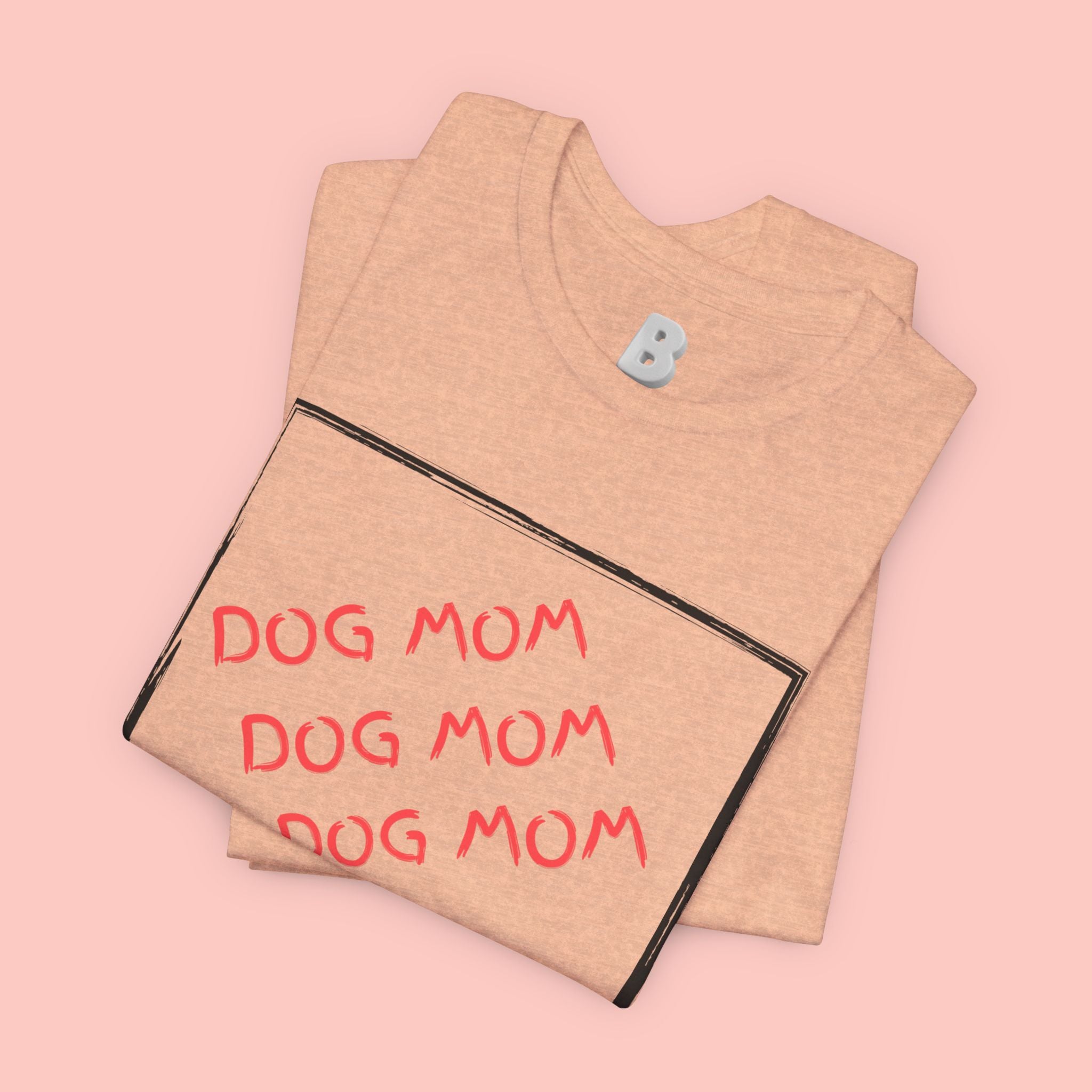 Dog Mom Graphic Tee — 'Dog Mom Dog Mom Dog Mom' Casual Pet Lover T-Shirt