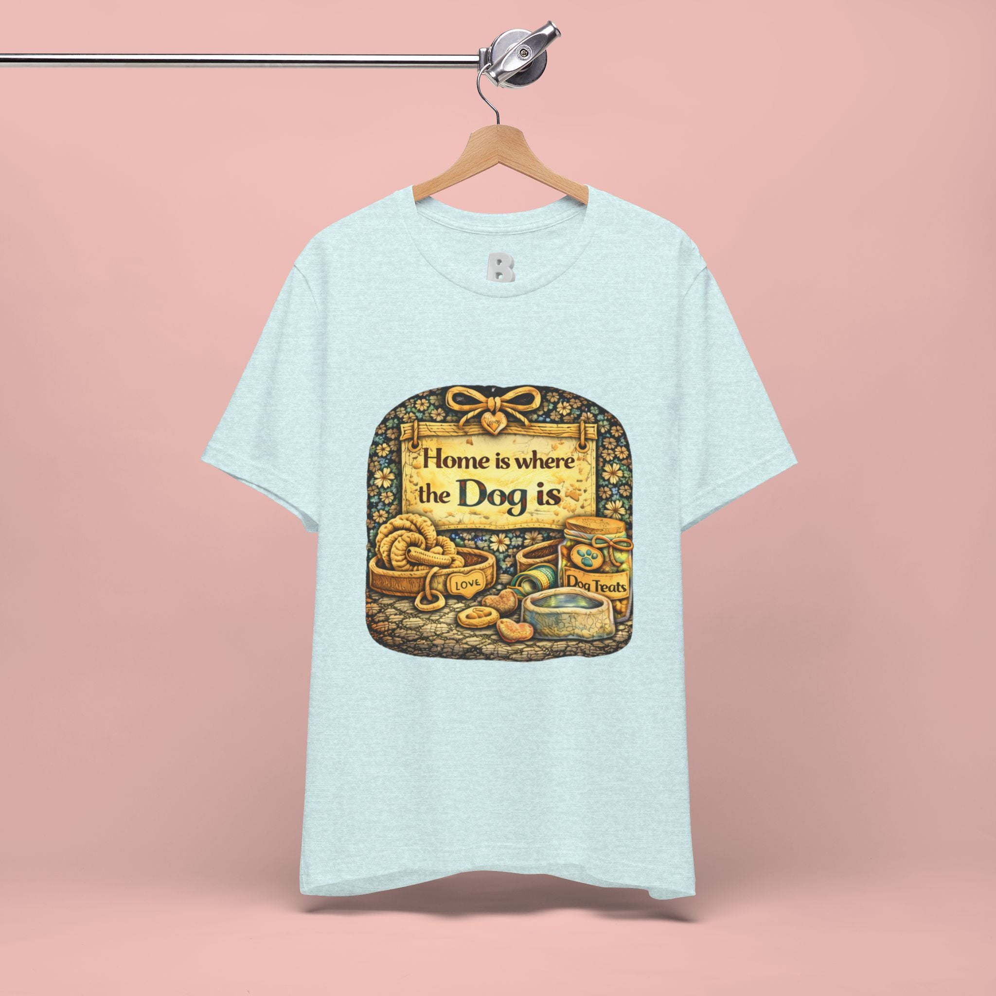 Home Is Where the Dog Is T-Shirt — Cozy Vintage Dog Lover Tee