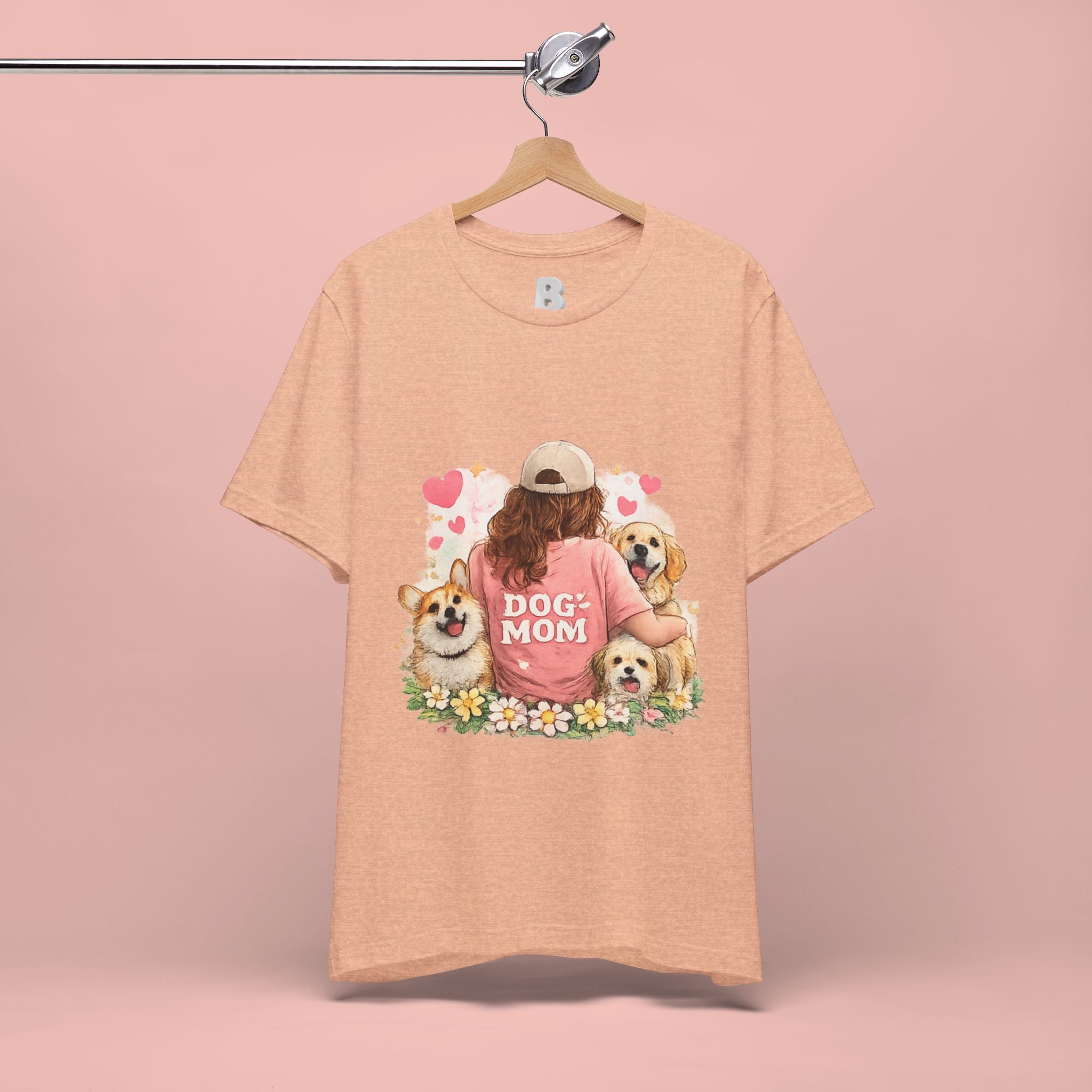 Dog Mom T-Shirt - Cute Woman with Dogs Graphic Tee