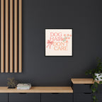 Dog Hair Don’t Care Framed Canvas Print