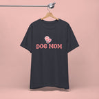 Dog Mom T-Shirt — Pink Paw Graphic Tee for Dog Lovers