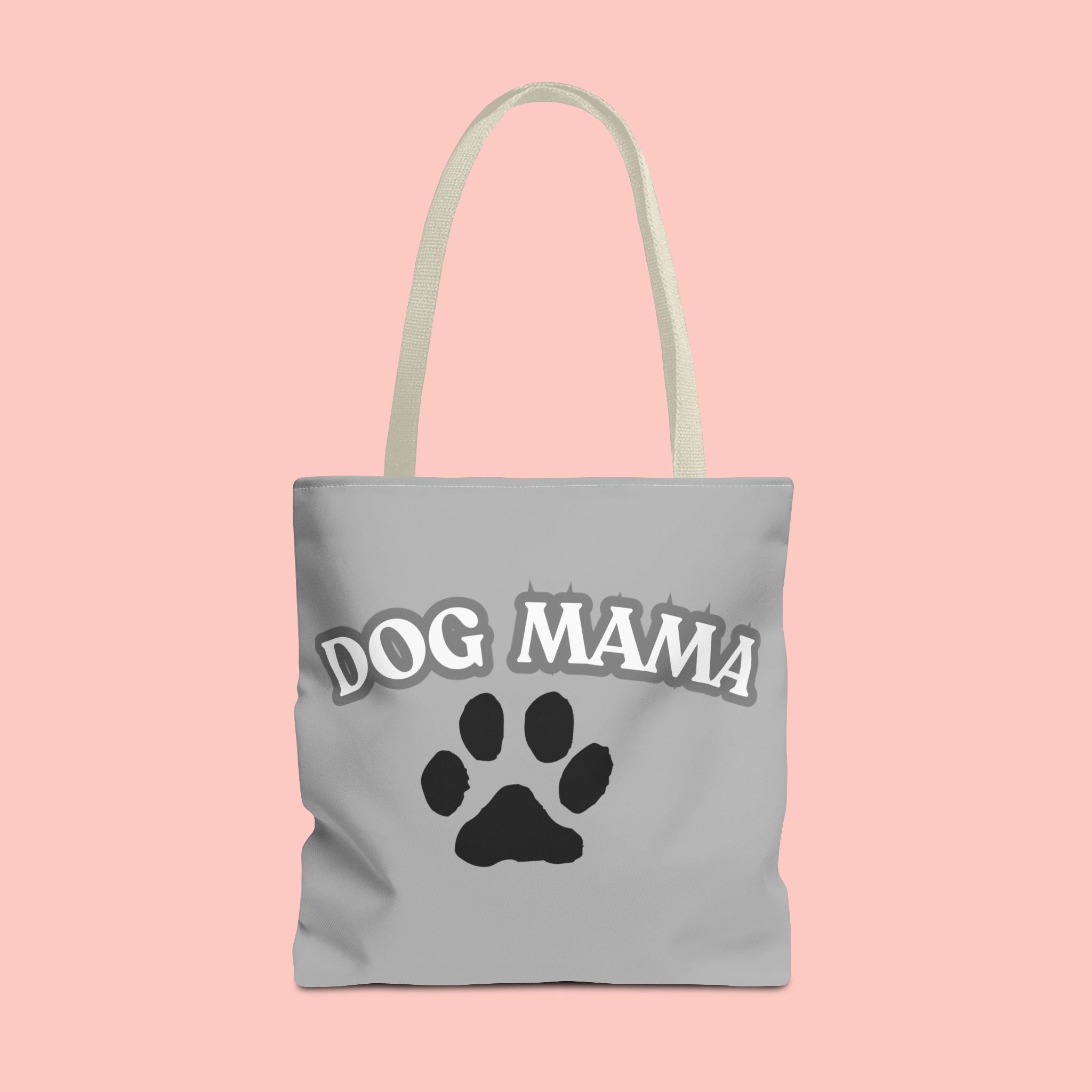 Dog Mama Paw Print Tote Bag – Cute Pet Lover Gift
