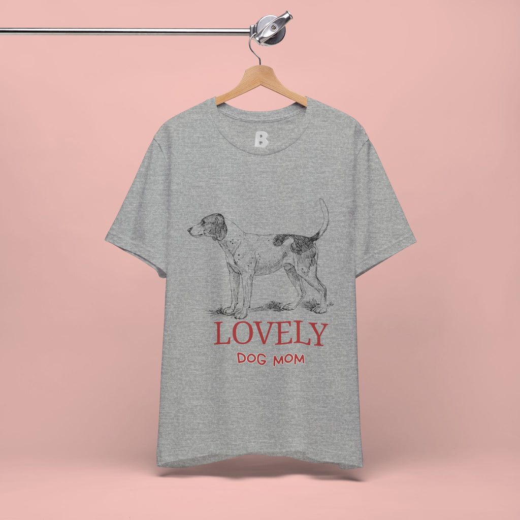 Lovely Dog Mom T-Shirt — Vintage Sketch Dog Graphic Tee