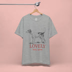 Lovely Dog Mom T-Shirt — Vintage Sketch Dog Graphic Tee