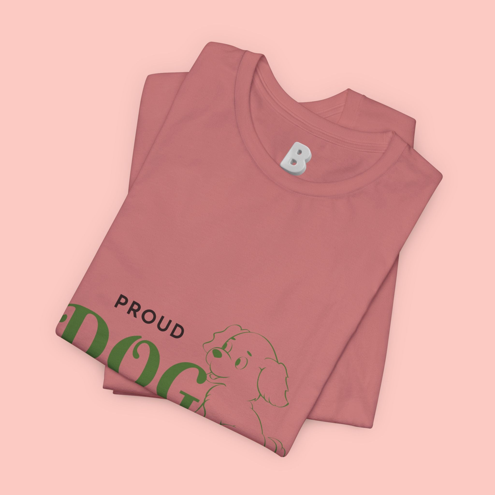 Proud Dog Mom T-Shirt – Cute Paw Print & Puppy Graphic Tee