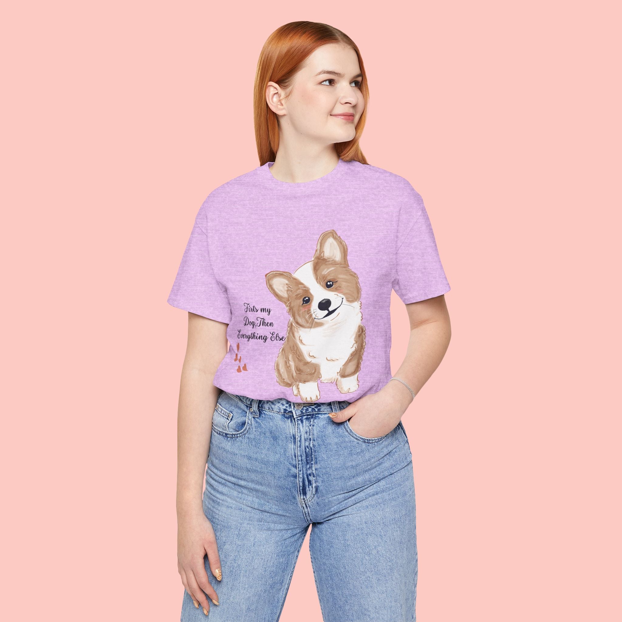 Corgi Love T-Shirt — "This my dog, then everything else" Cute Pet Tee
