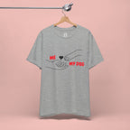 T-Shirt — "Me  My Dog" Minimalist Paw & Hand Illustration