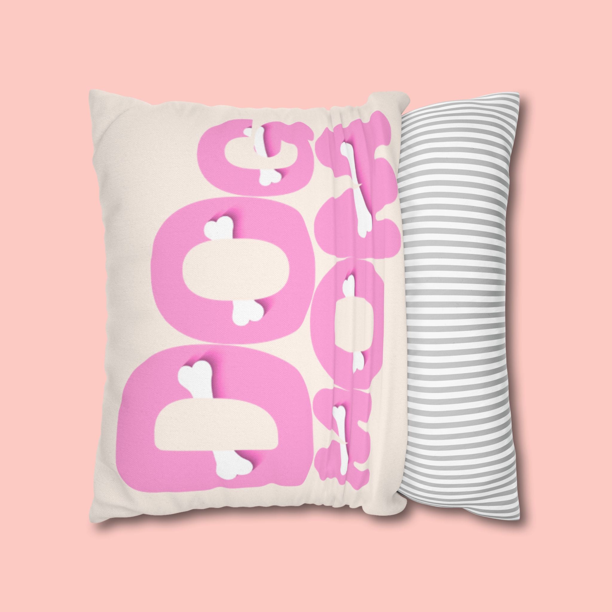 Spun Polyester Square Pillowcase
