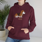 Dog Mom Hoodie — Cute Basset Hound I Love My Dog Mom Sweatshirt