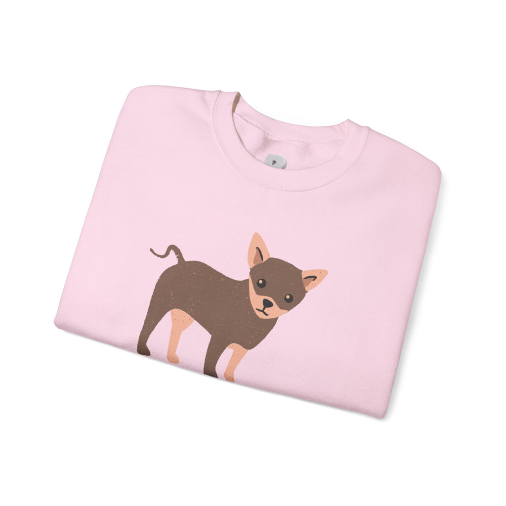 Dog Lover Crewneck Sweatshirt – 'My Dog My Love' Cute Chihuahua Graphic