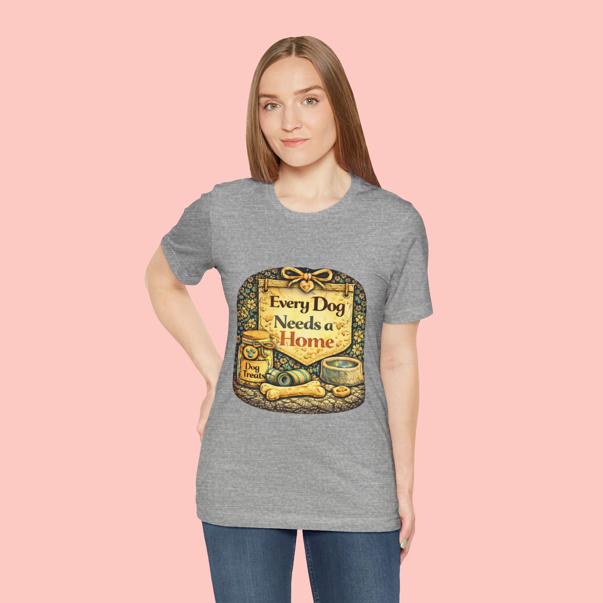 Dog Rescue Tee — "Every Dog Needs a Home" Shelter Support T-Shirt