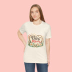 Dog Mom T-Shirt – Floral Paw Heart Graphic Tee
