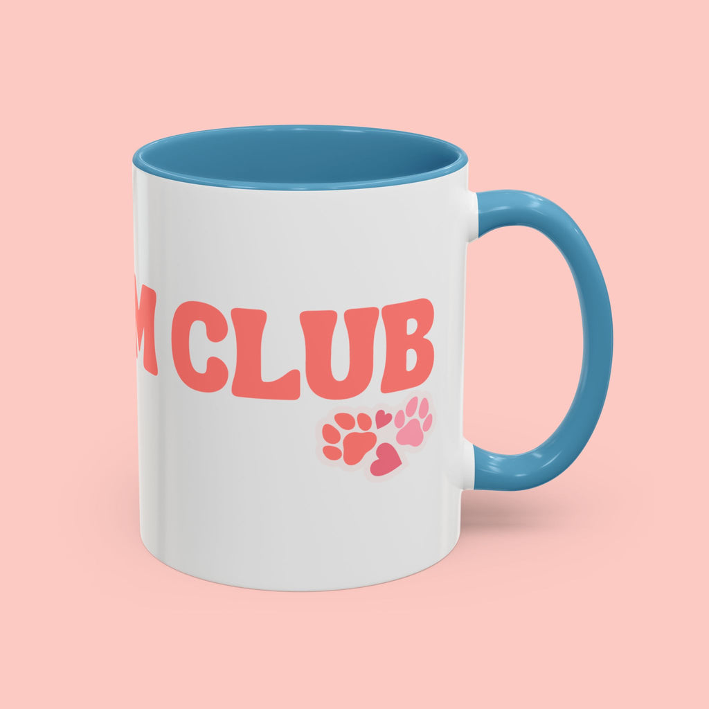 Mom Club Coffee Mug — Cute Paw Print Accent Mug for Dog Moms (11/15 oz)