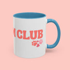 Mom Club Coffee Mug — Cute Paw Print Accent Mug for Dog Moms (11/15 oz)