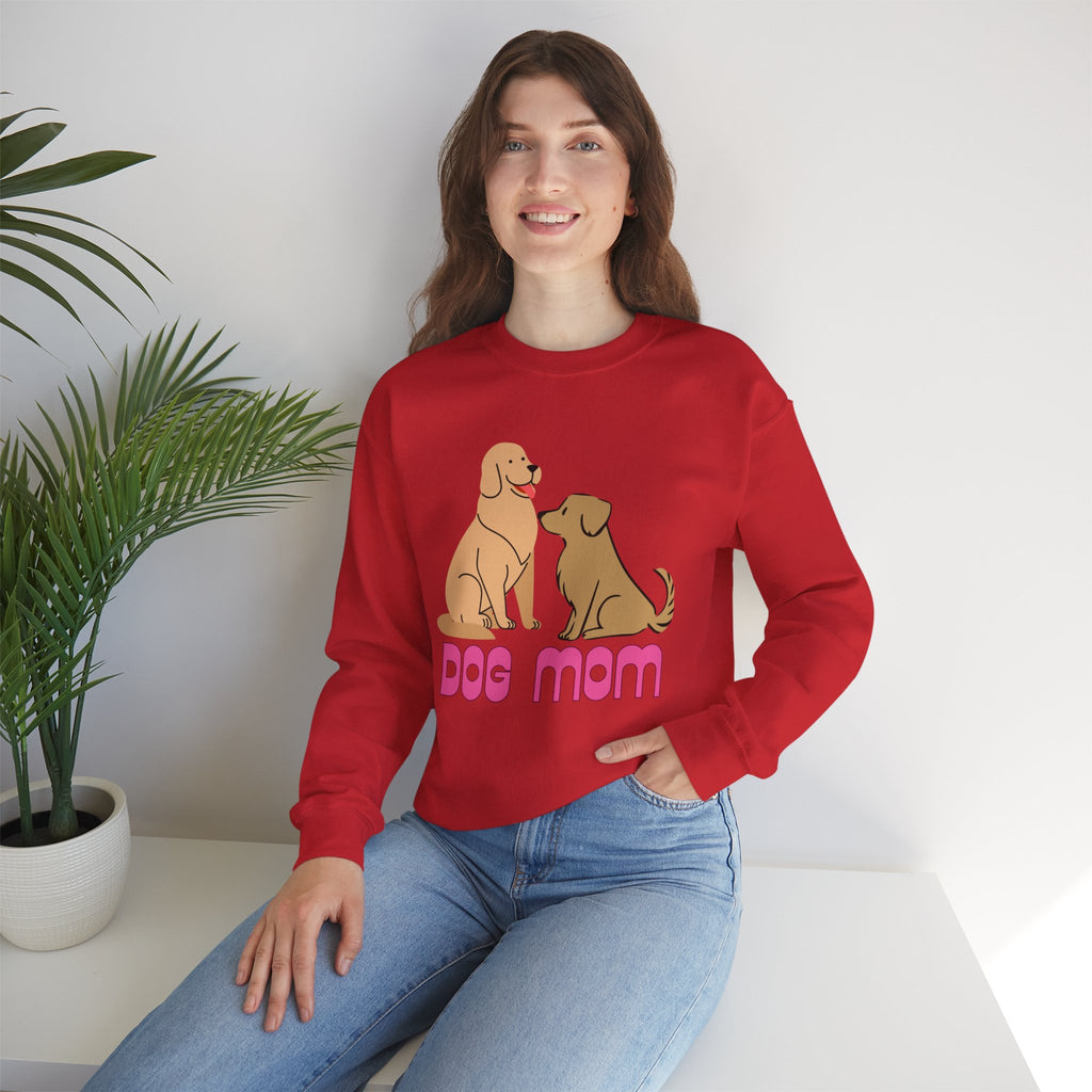 Dog Mom Sweatshirt — Cute Cartoon Dogs "Dog Mom" Crewneck