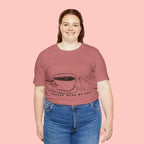 Coffee With My Dog T‑Shirt — Cute Minimalist Dog & Coffee Tee