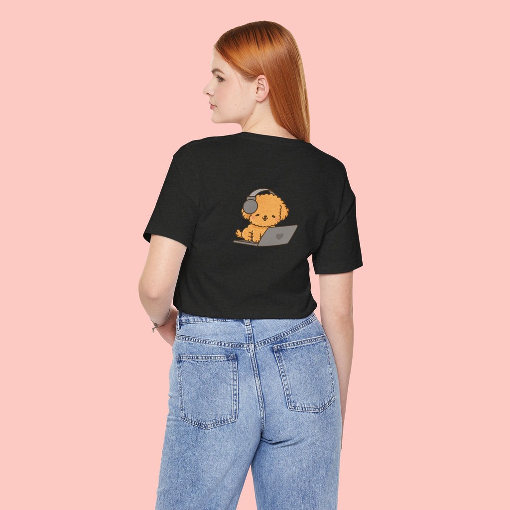 Cute Dog 'Zoom Meeting Approved' Tee - Remote Work Humor T-Shirt