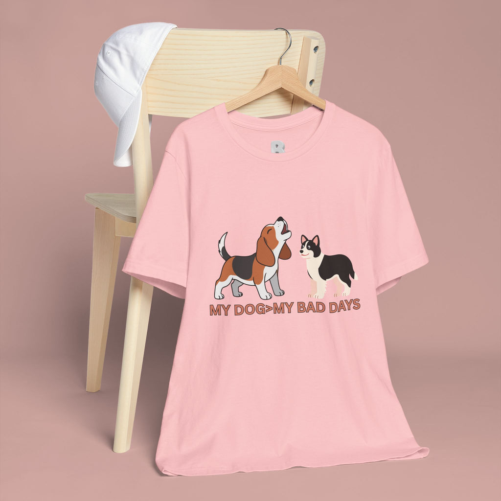 My Dog > My Bad Days T‑Shirt — Cute Beagle & Corgi Graphic Tee for Dog Lovers