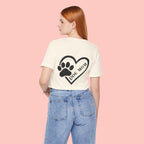 Dog Mom Heart Paw T-Shirt – Cute Pet Lover Tee