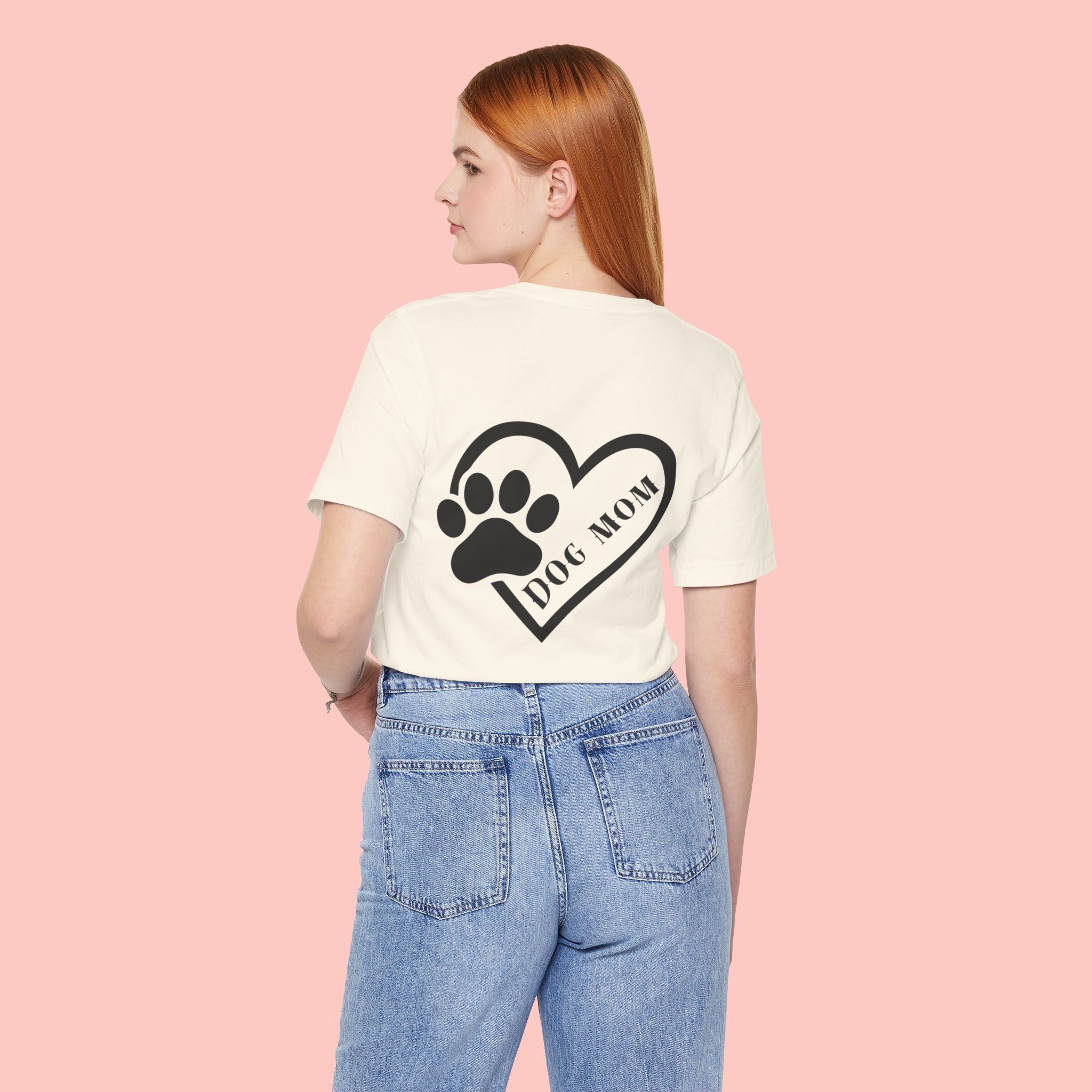 Dog Mom Heart Paw T-Shirt – Cute Pet Lover Tee
