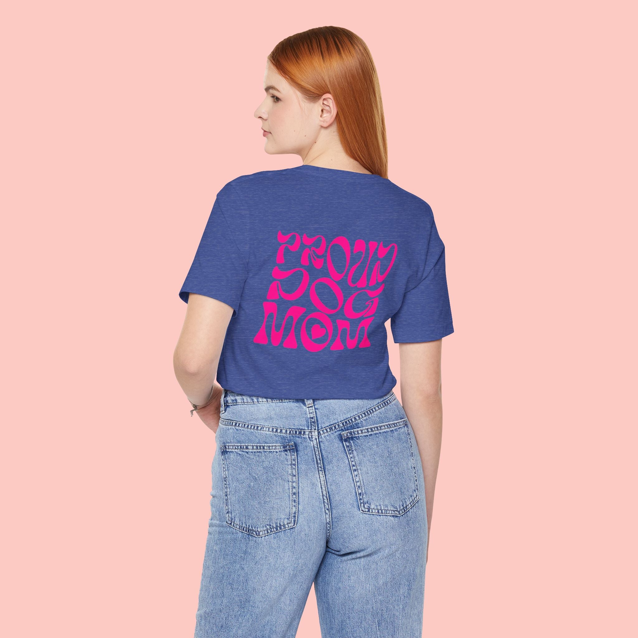 Proud Dog Mom T-Shirt — Retro Pink Graphic Tee for Pet Lovers