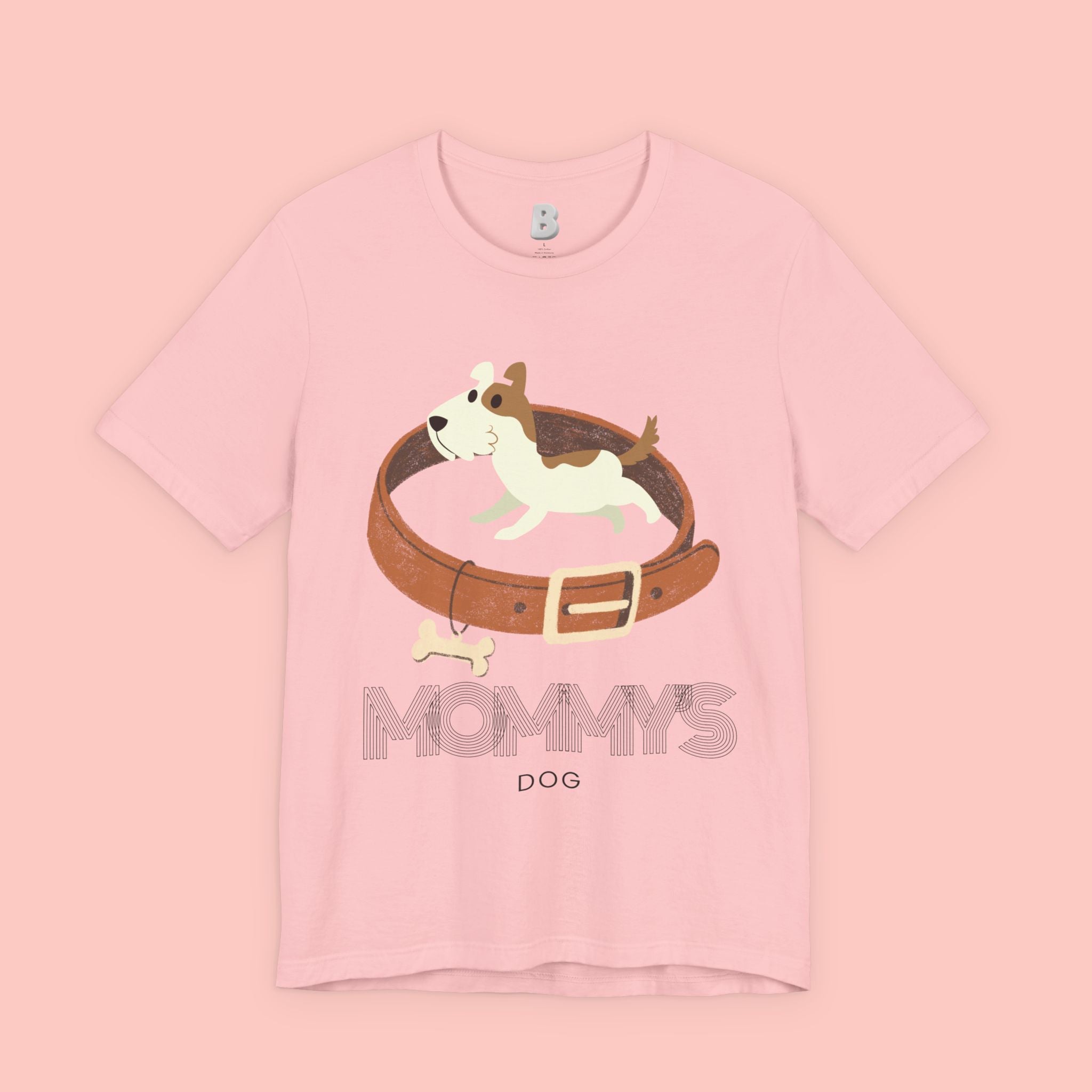 Mommy's Dog T-Shirt – Cute Puppy & Collar Graphic Tee for Dog Moms