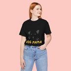 Dog Mama Graphic Tee — Cute Paw Print Dog Face T-Shirt for Dog Lovers