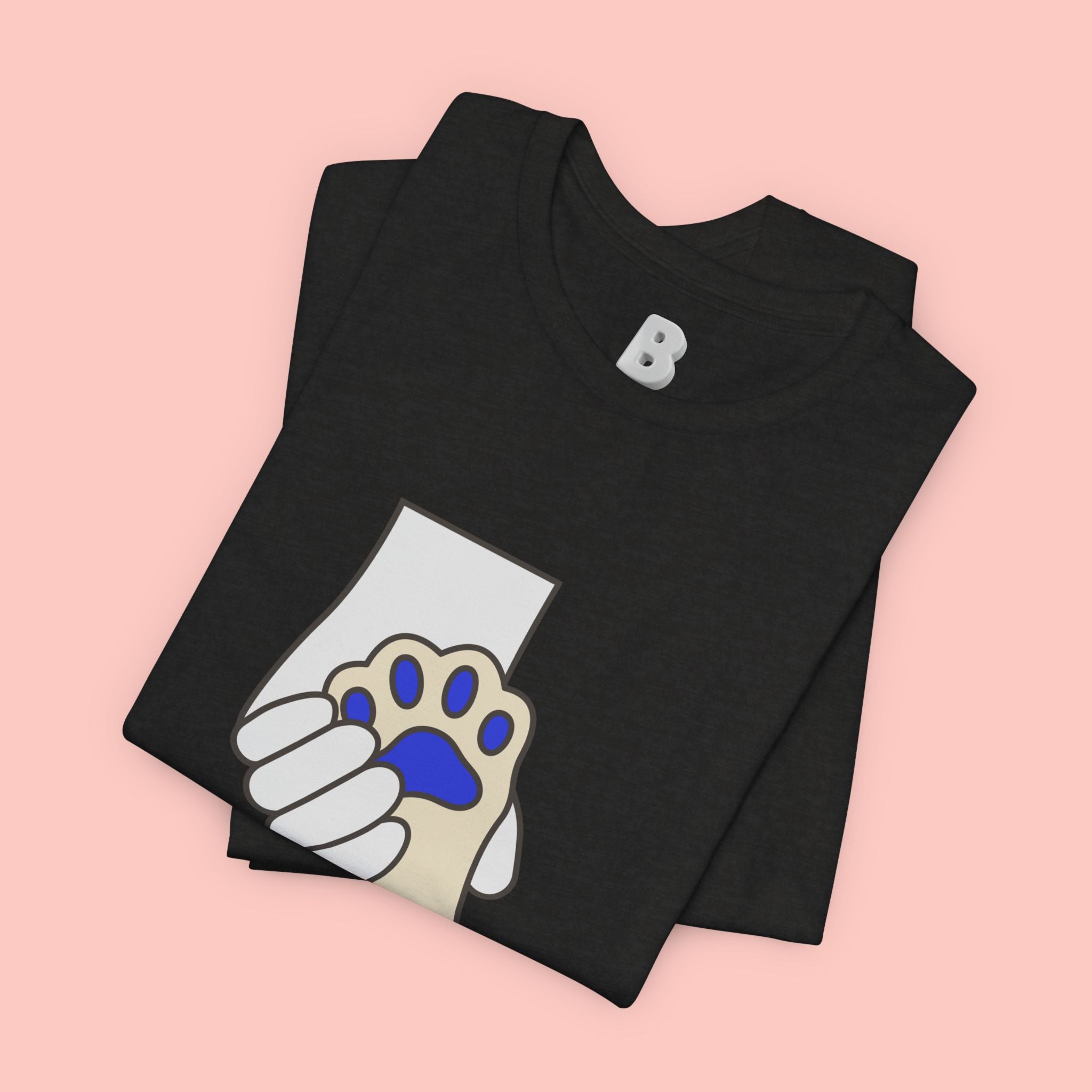 Dog Lover T-Shirt — "Love with my dog." Paw Print Graphic