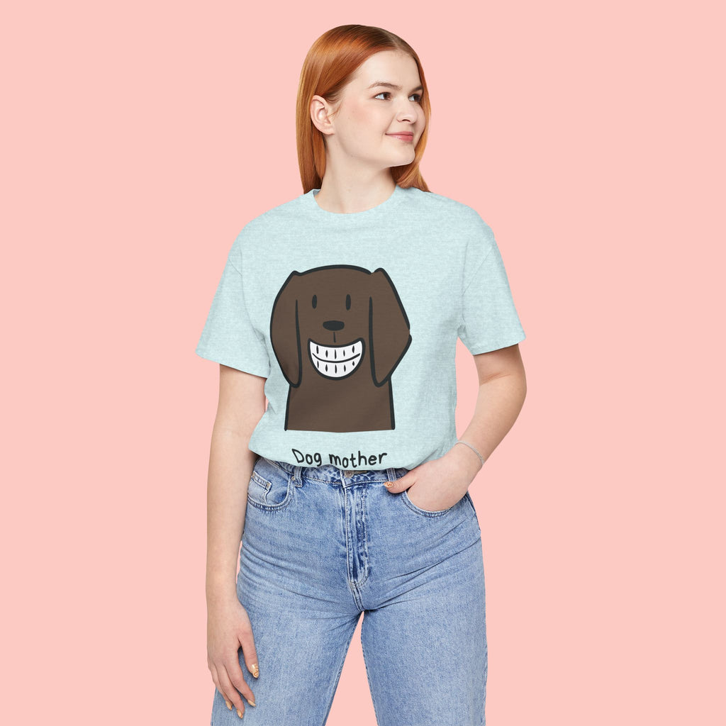 Dog Mother Wine Lover T-Shirt — Cute Cartoon Dog Graphic Tee