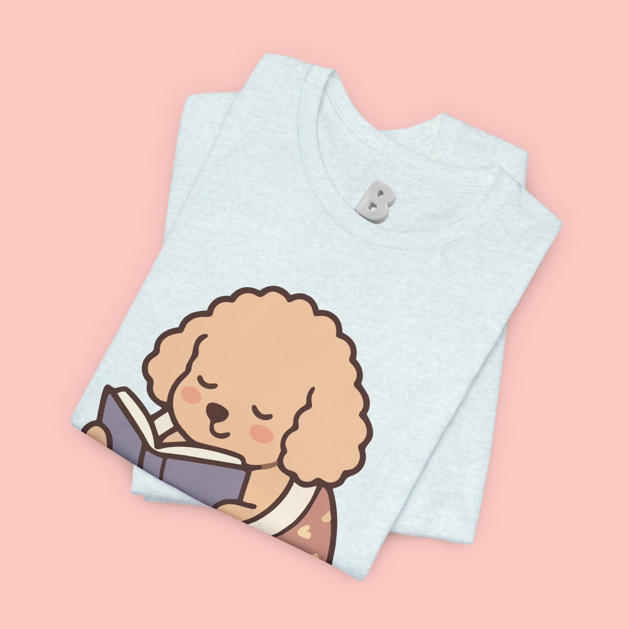 Paw Prints On My Soul T‑Shirt — Cute Reading Puppy Graphic Tee