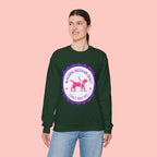 Dog Walking Sweatshirt — "Walking With My Dog Can't Say No" Graphic Crewneck