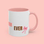 Dog Mom Coffee Mug — Best Dog Mom Ever Accent Ceramic Mug (11oz & 15oz)