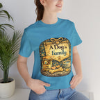 A Dog Is Family T-Shirt - Vintage Pet Lover Tee