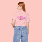 Dog Mom Love T-Shirt — "LOVE" Paw Graphic Tee