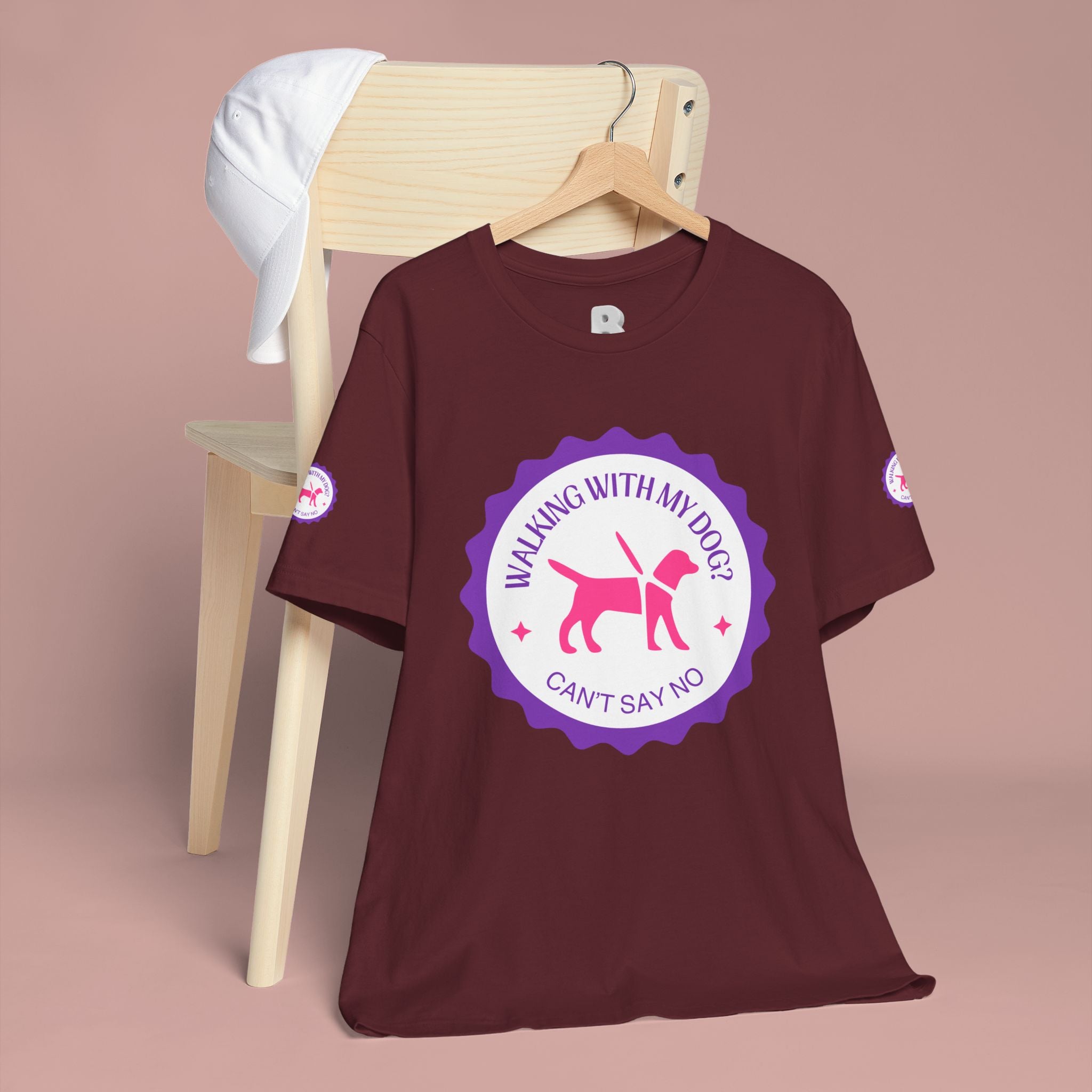 Walking With My Dogs T‑Shirt — "Can't Say No" Dog Lover Tee