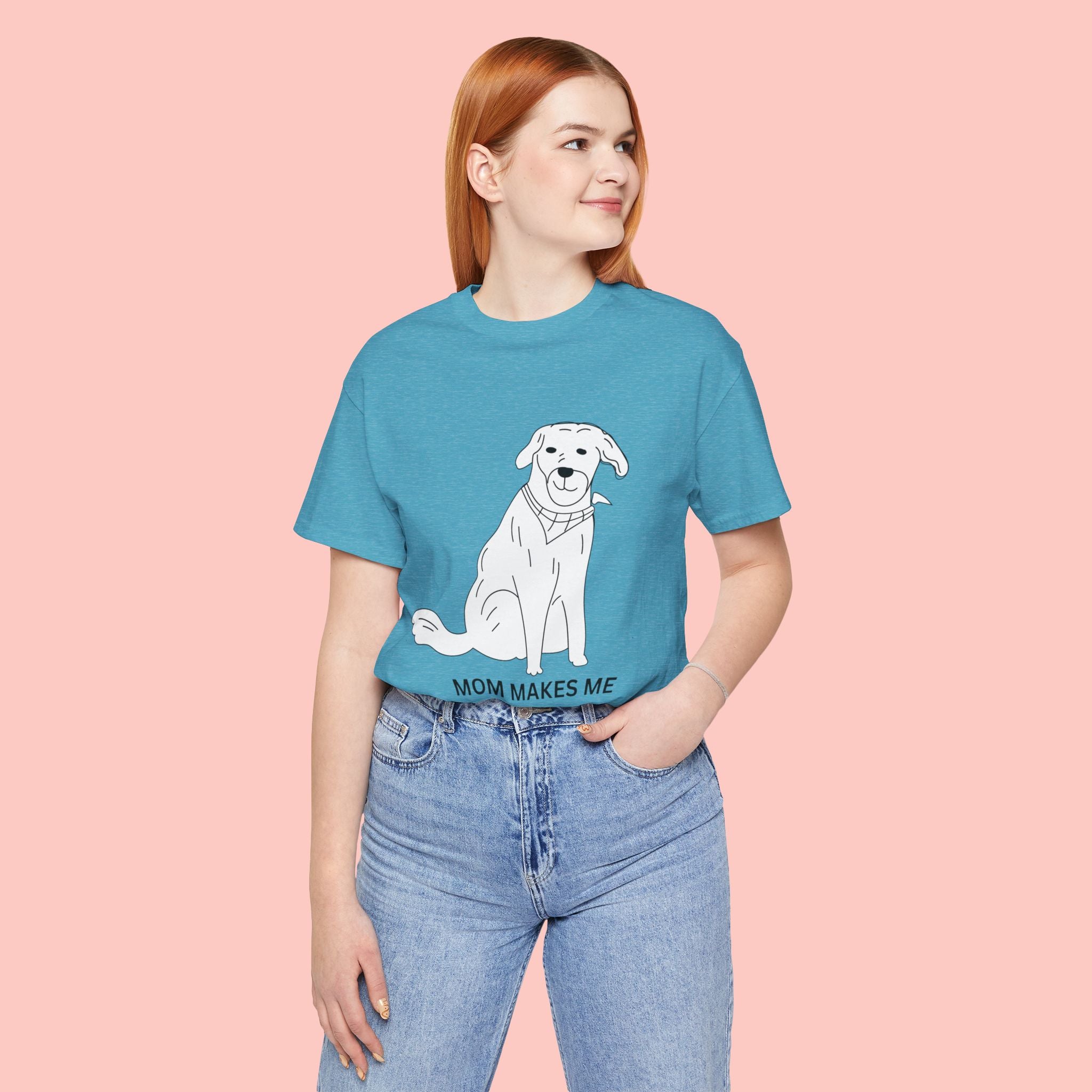 Mom Makes Me Happy Dog T-Shirt