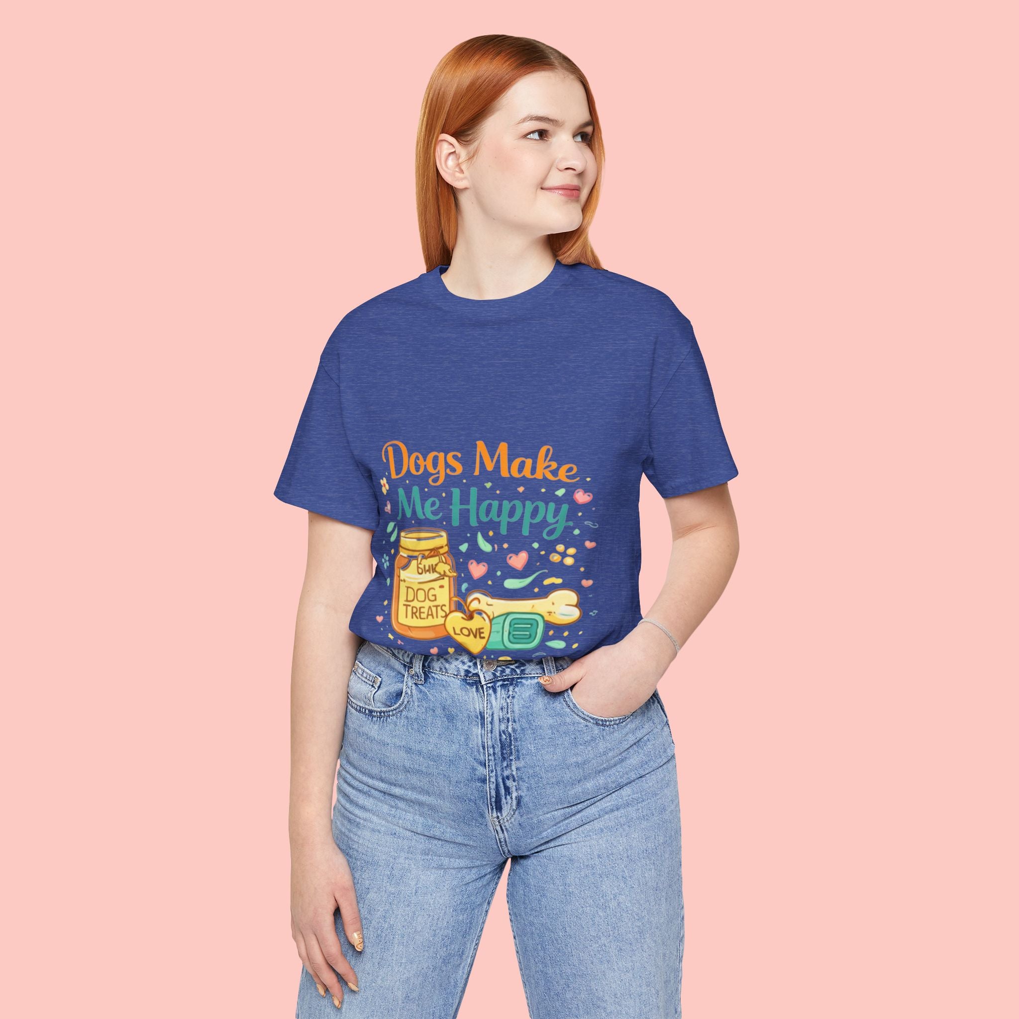 Dogs Make Me Happy T-Shirt