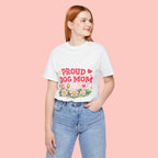 Proud Dog Mom Tee – Floral Retro Heart Design